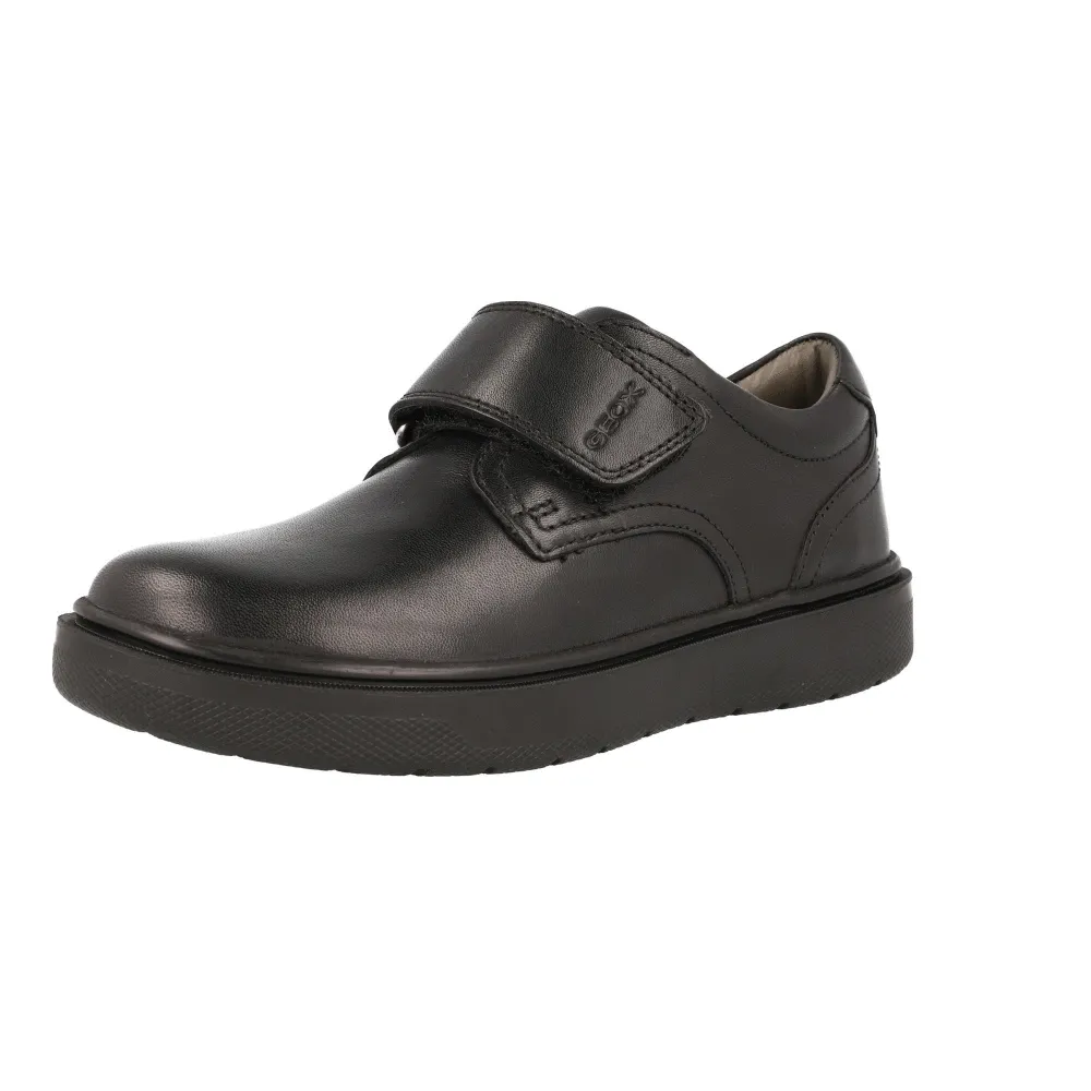 Geox Riddock Black Boys School Shoes