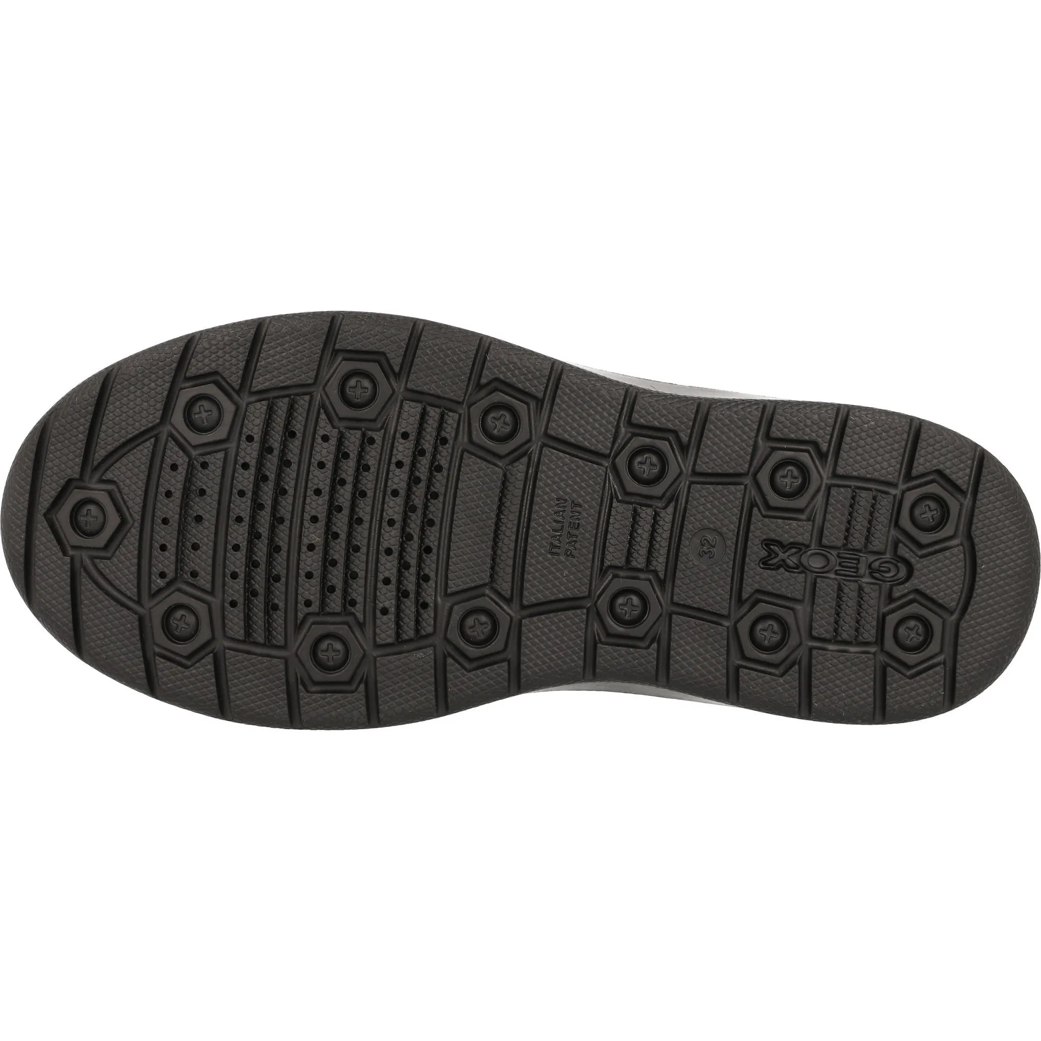 Geox Riddock Black Boys School Shoes