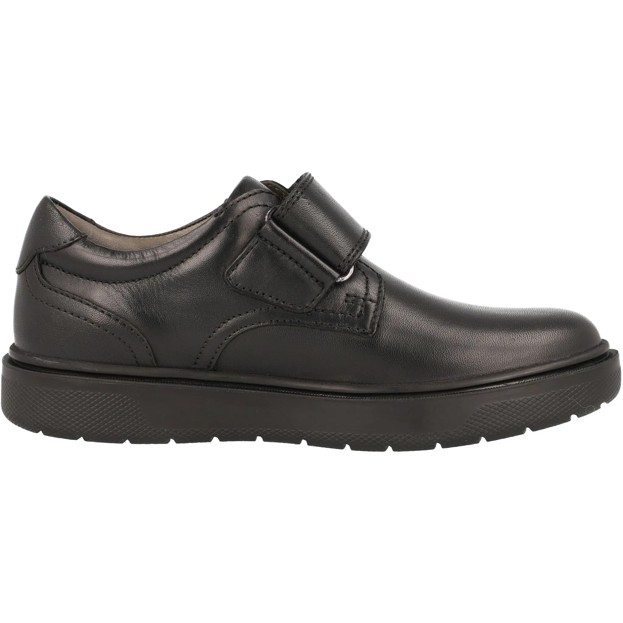Geox Riddock Black Boys School Shoes