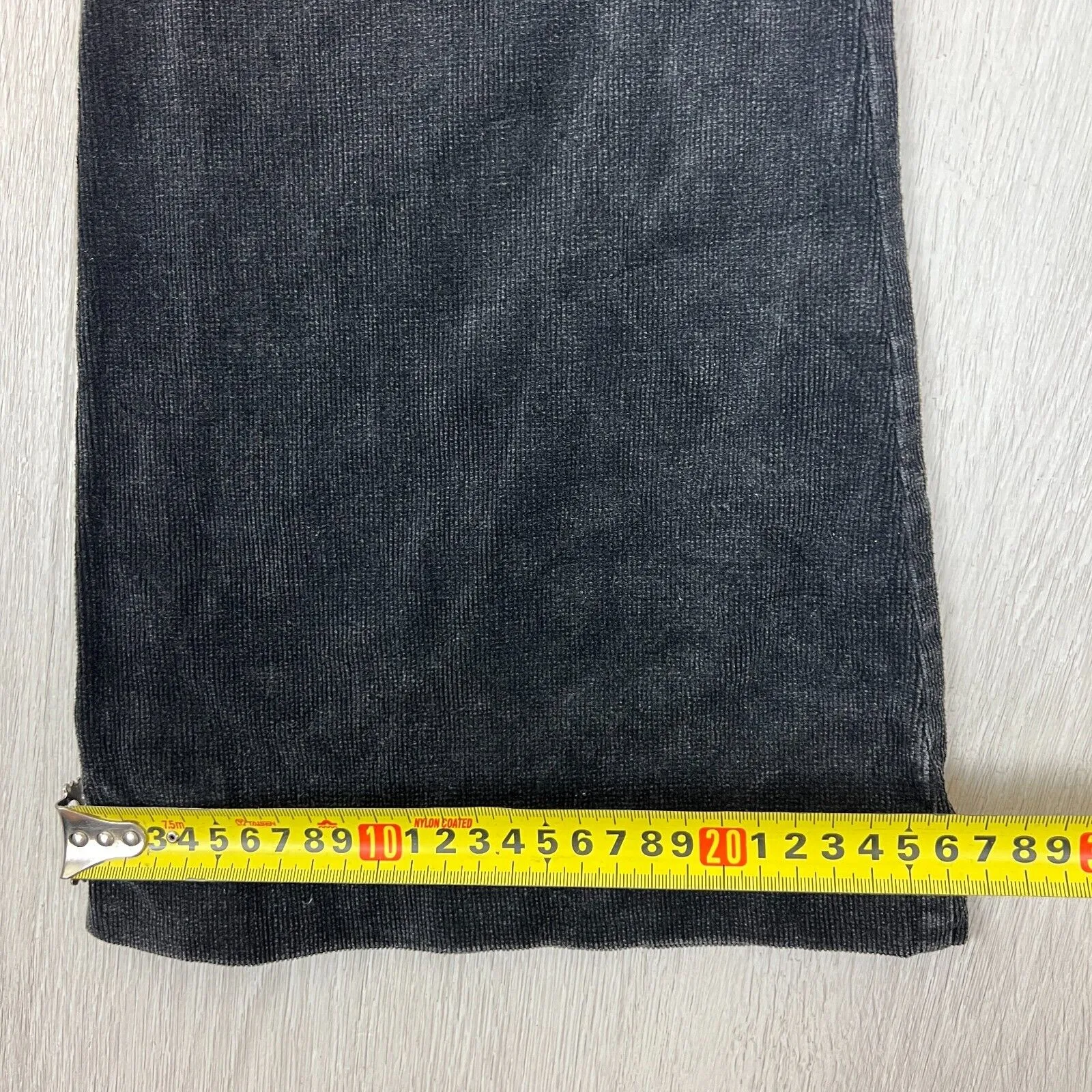 Ghanda Womens Black Retro Corduroy Flared Jeans Size 8 (Use Measurements)