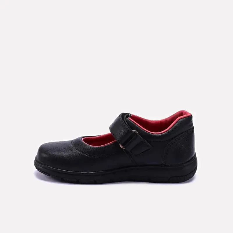 Girls Black School Shoes 0710378