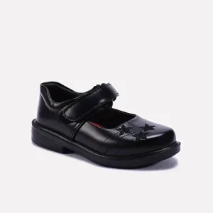 Girls Black School Shoes 0710497