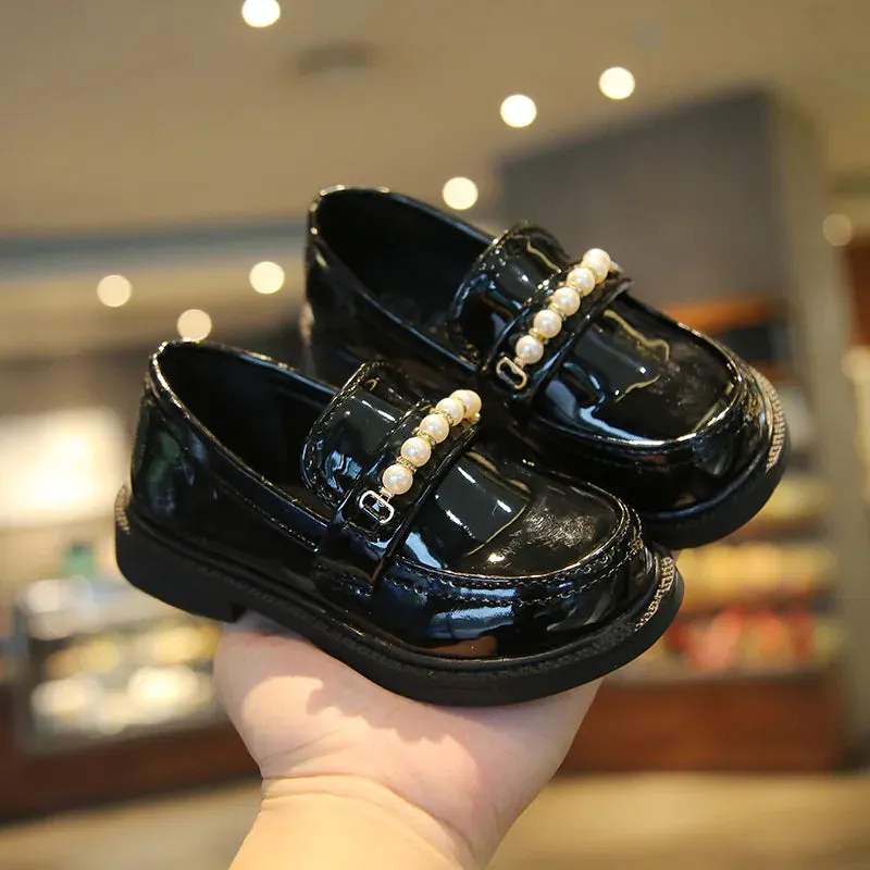 Girls Leather Shoes for School Party and Wedding