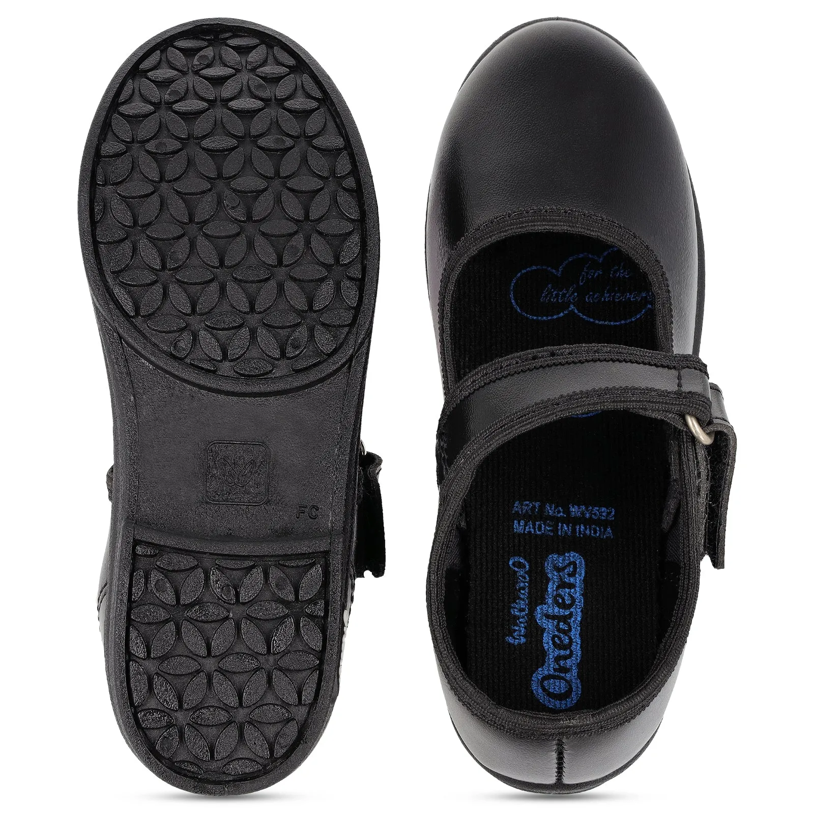 Girls School Shoes - WV592 Black