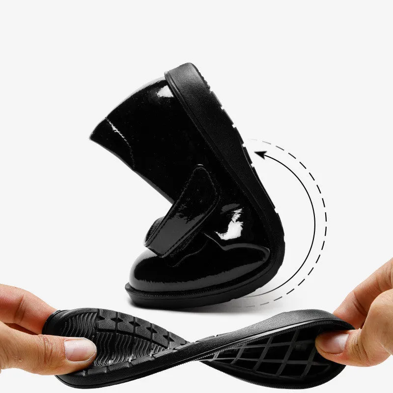 Girls Velcro Student Shoes