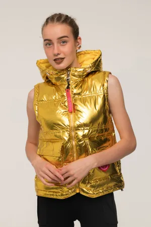 Good as Gold Puffer Vest