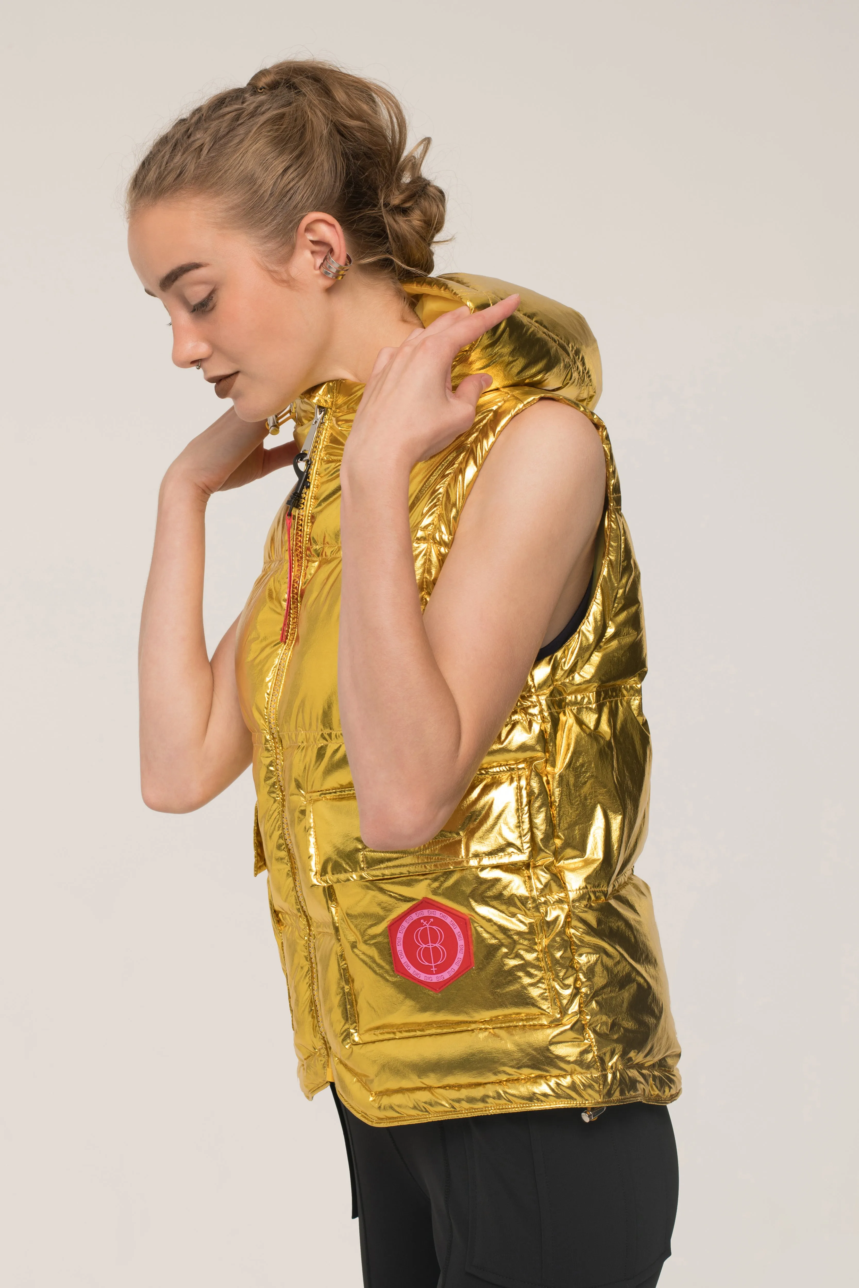 Good as Gold Puffer Vest