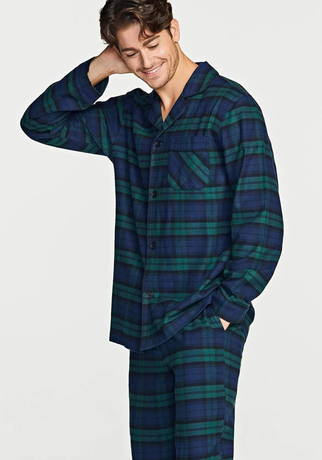 Green Checkered Nightsuit 100% Cotton