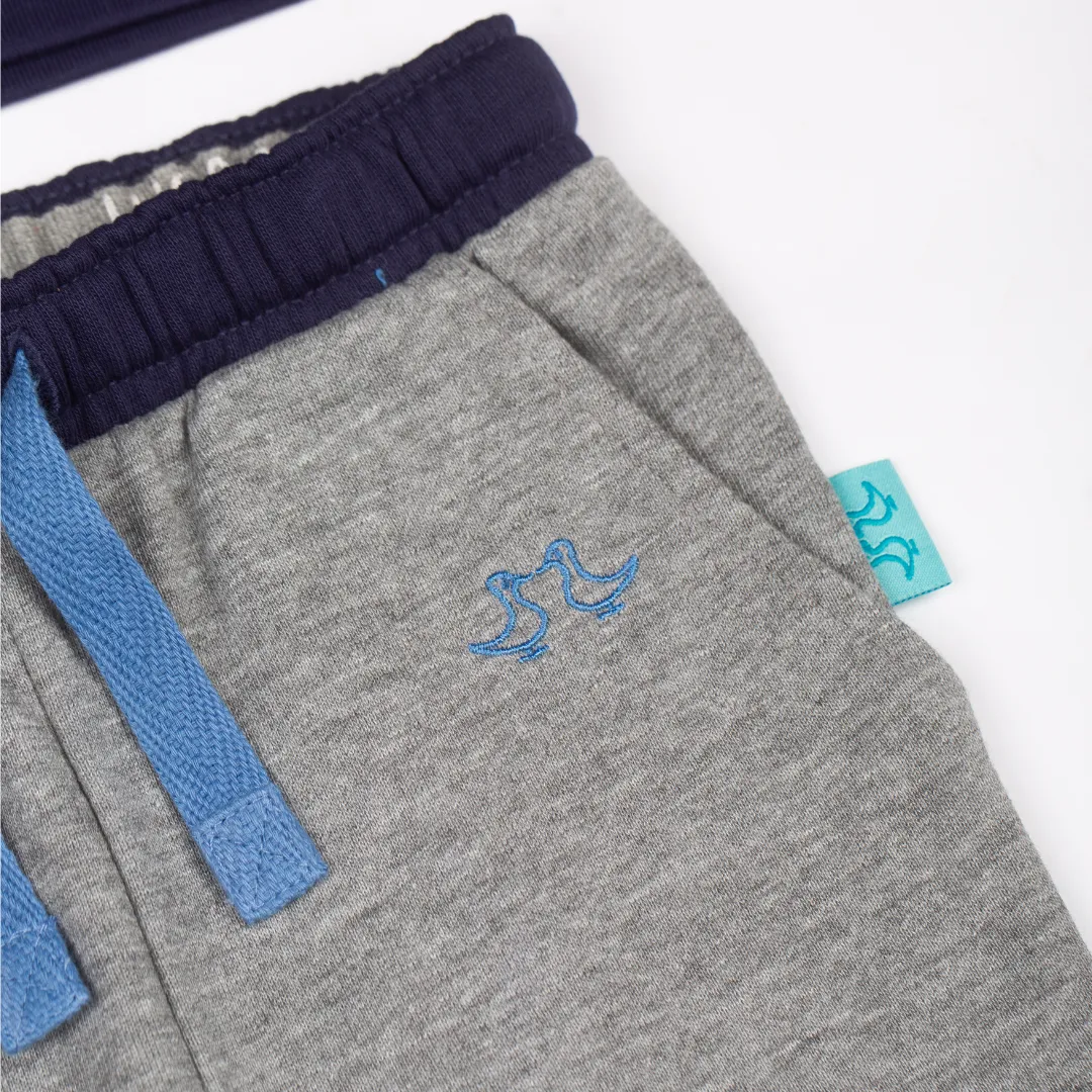 Grey & Blue Boys Lounge Set