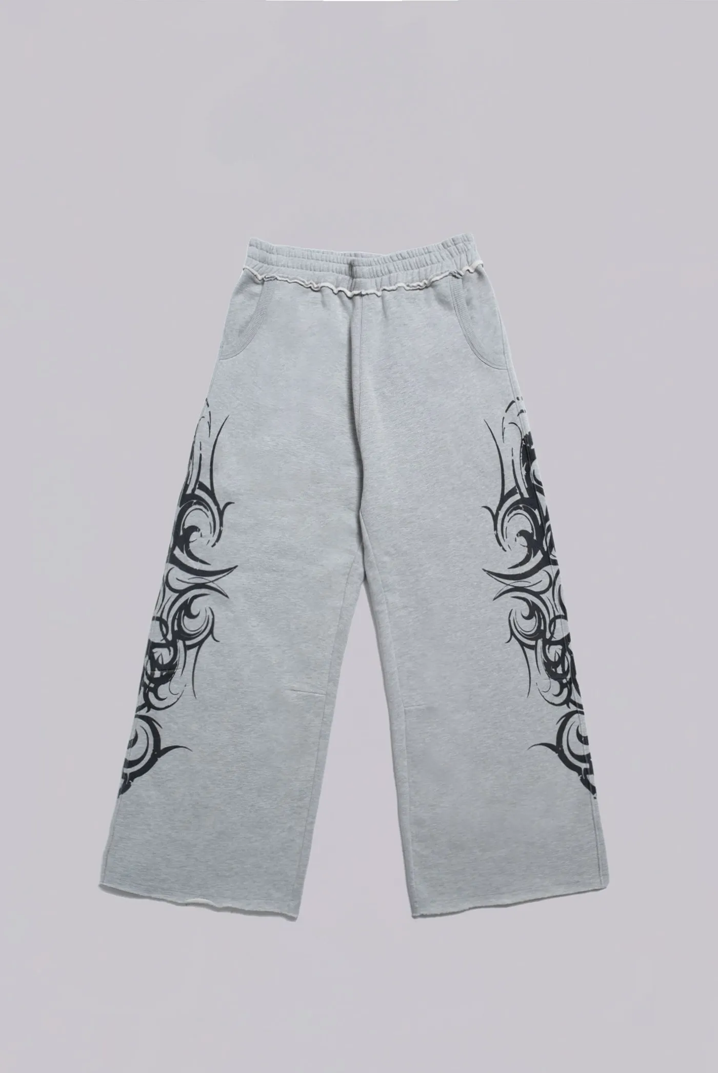 Grey Baggy Blade Joggers