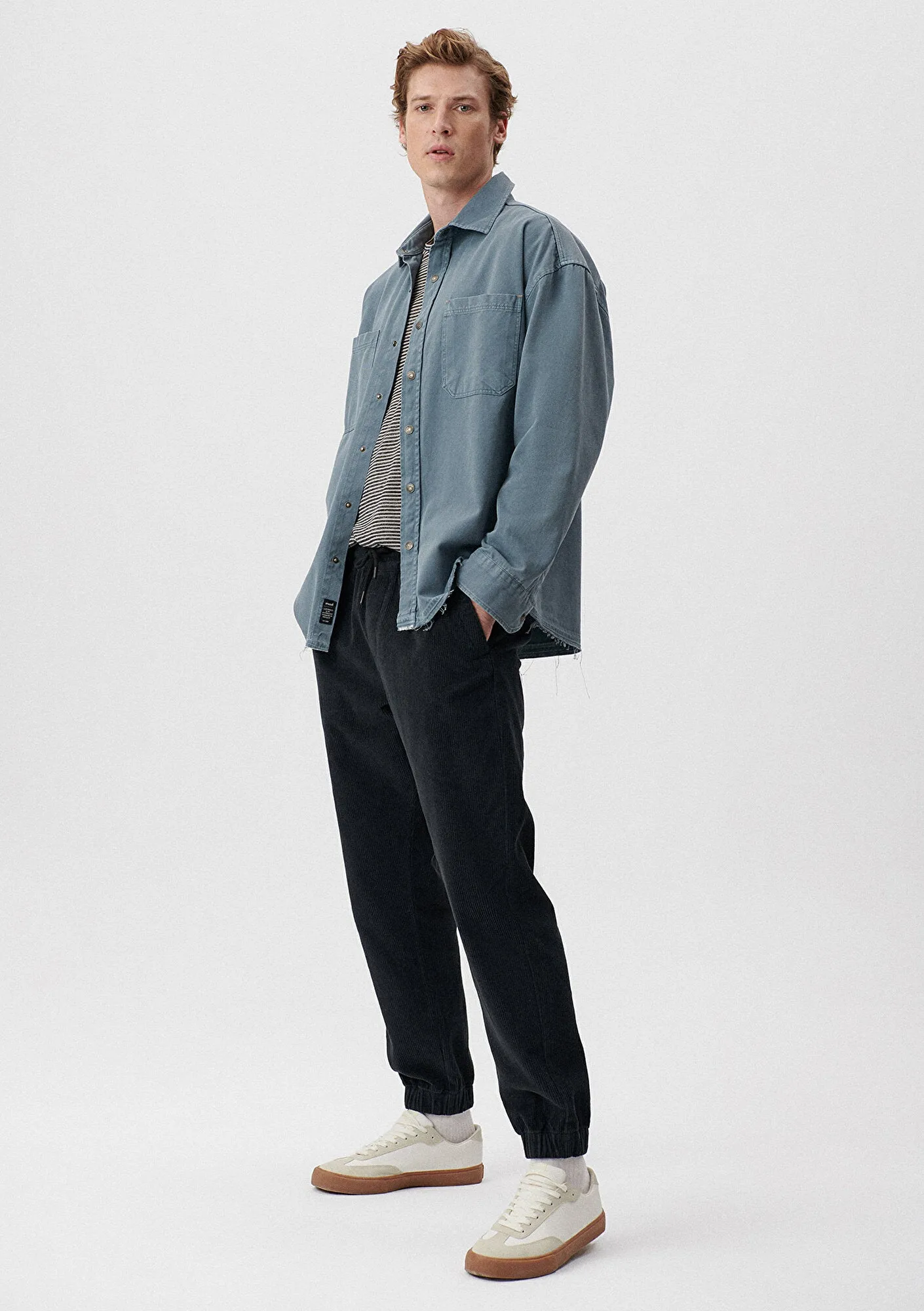 Grey Corduroy Pants