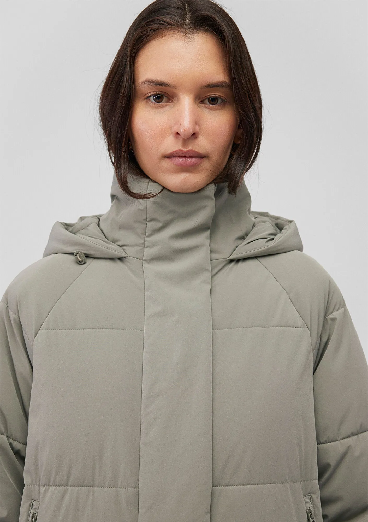 Grey Puffer Jacket