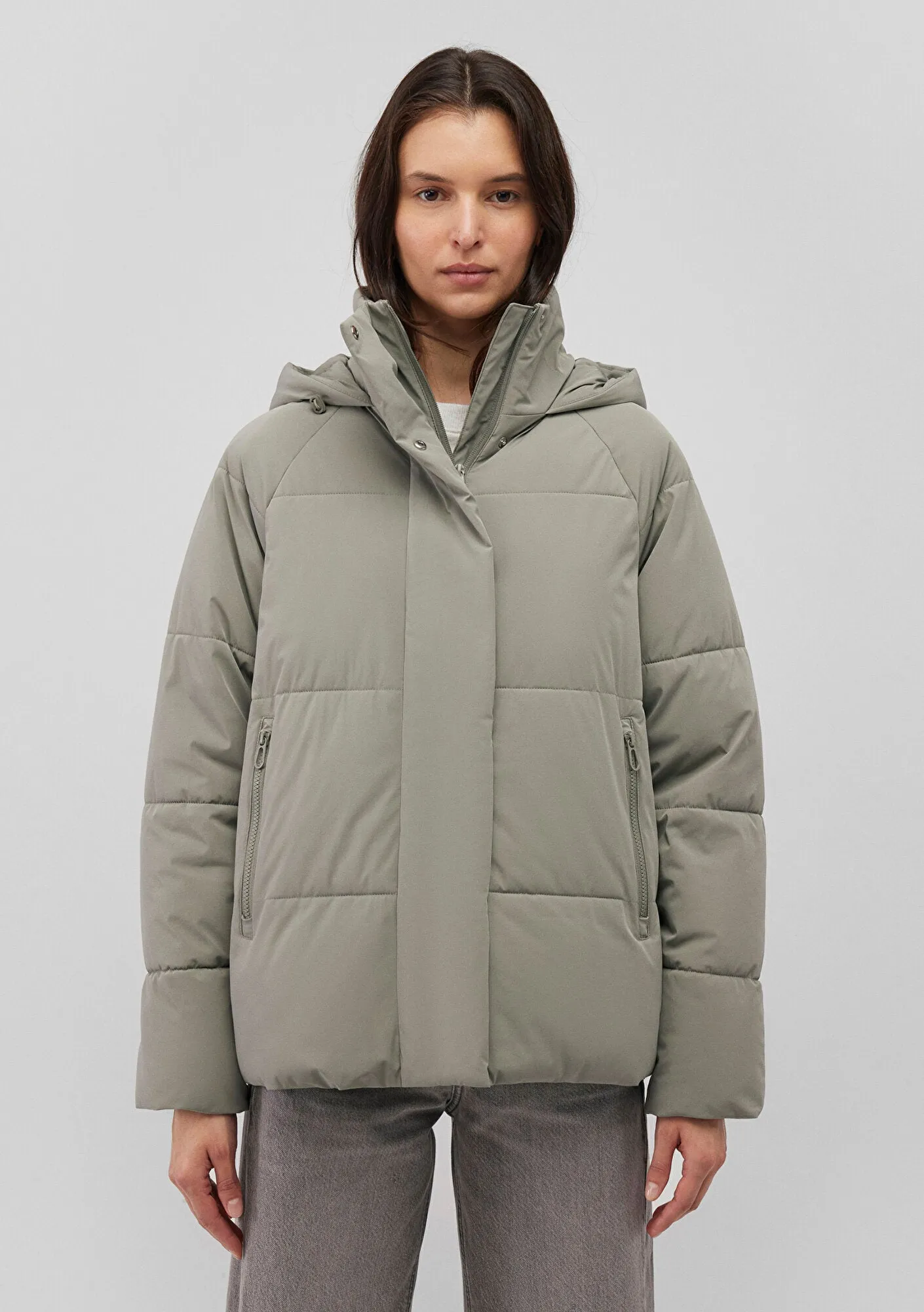 Grey Puffer Jacket
