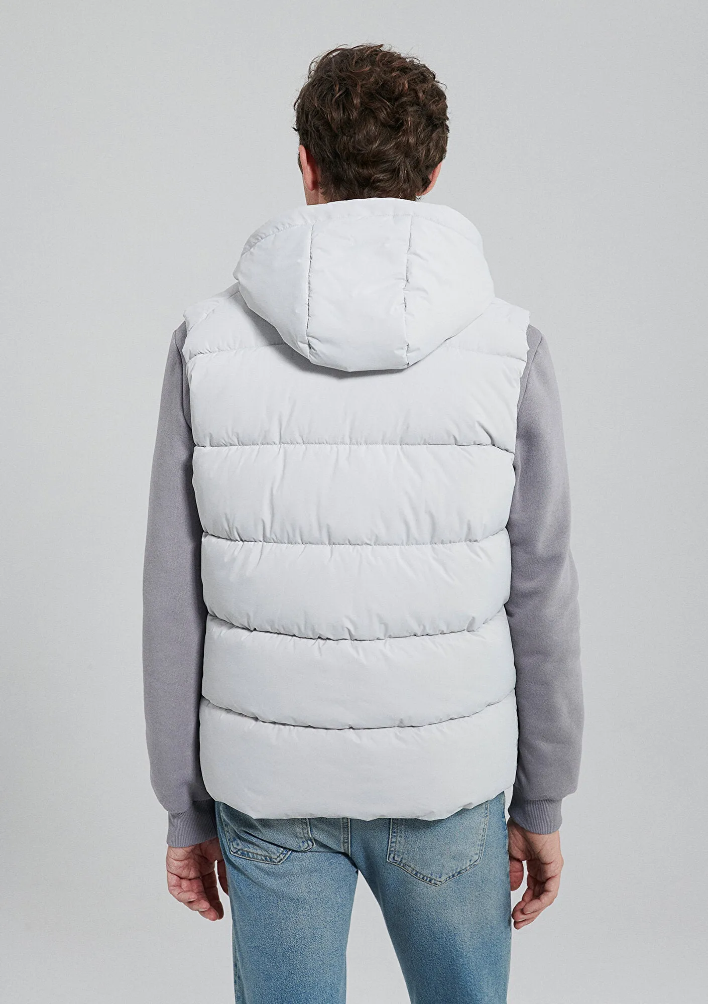 Grey Puffer Vest