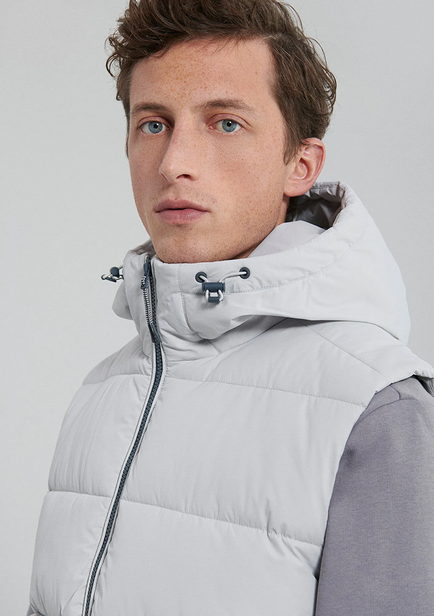 Grey Puffer Vest
