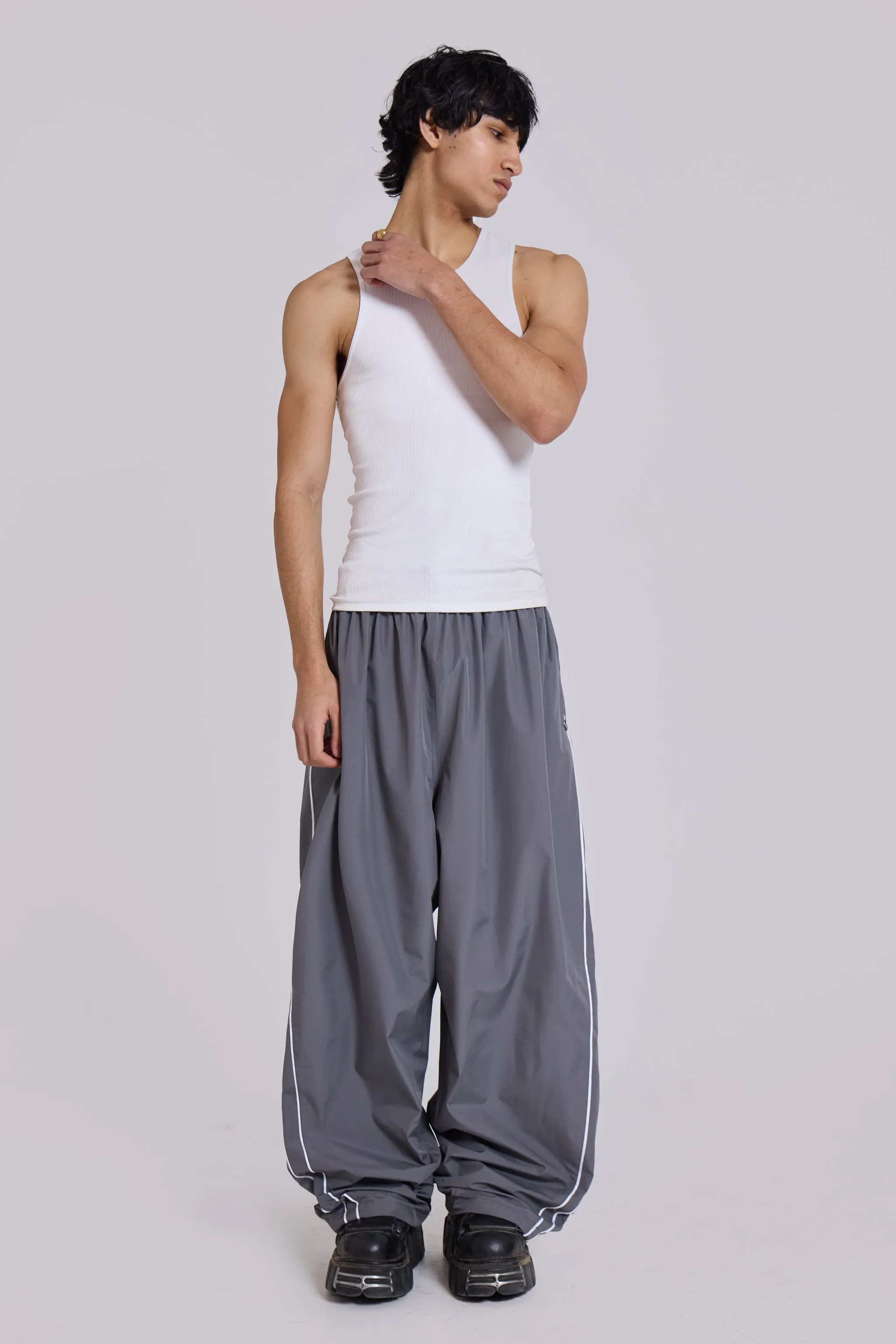 Grey Vapor Tracksuit Bottoms