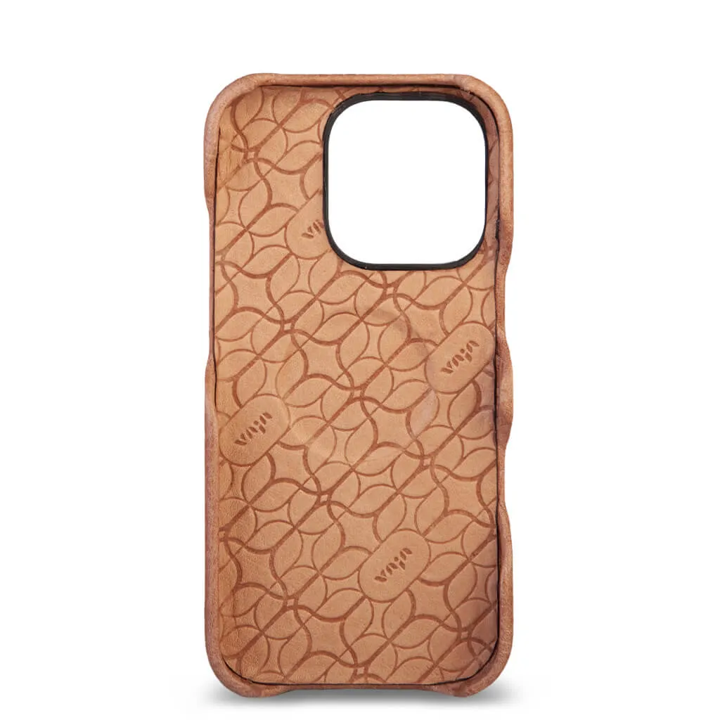 Grip - iPhone 16 Pro leather case V-Mag