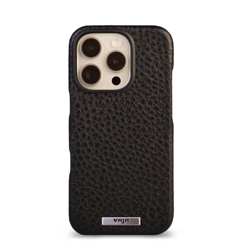 Grip - iPhone 16 Pro leather case V-Mag