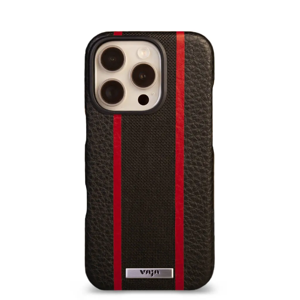 Grip - iPhone 16 Pro leather case V-Mag