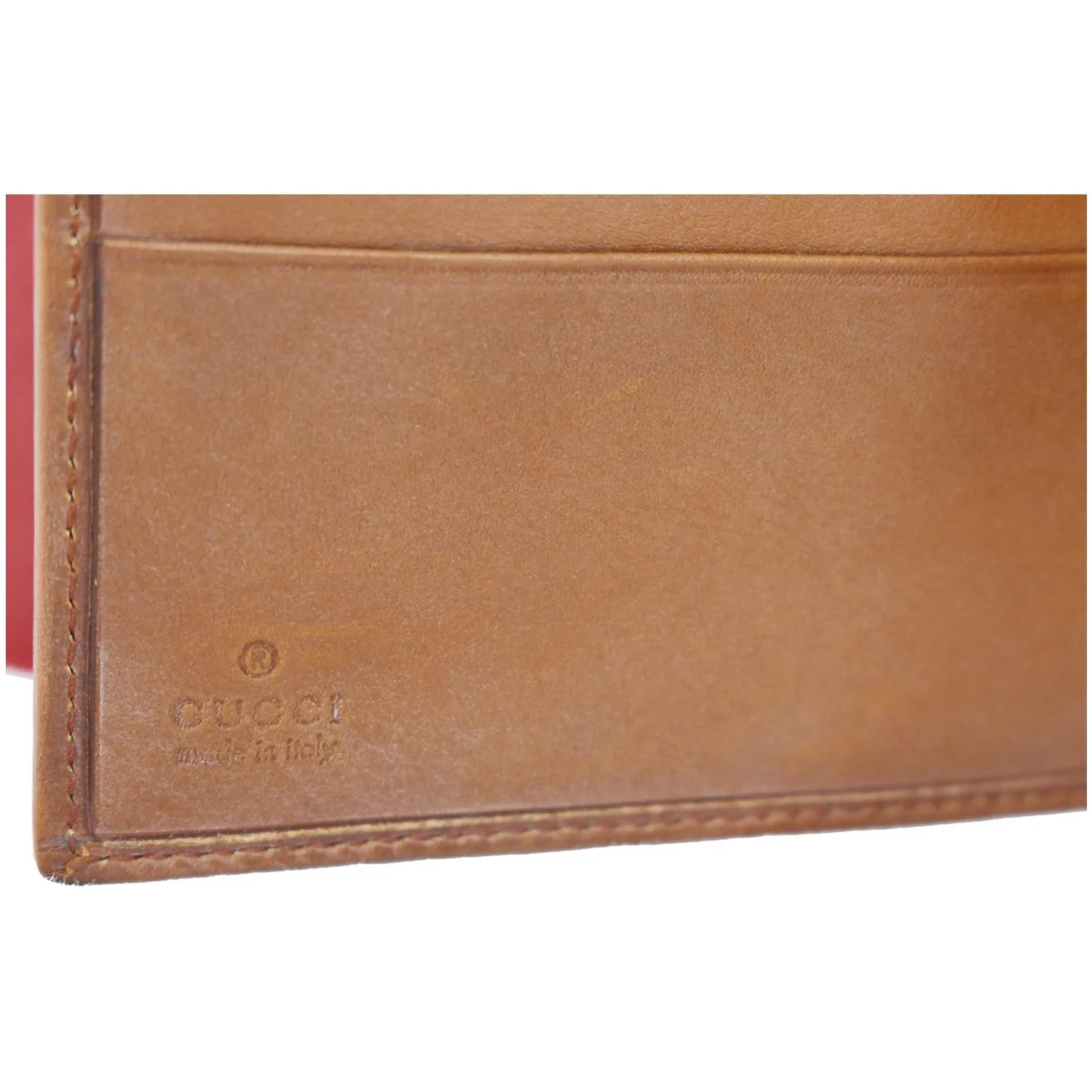 GUCCI Bifold Men's Leather Wallet Brown