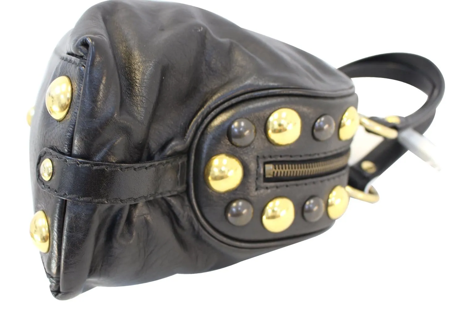 GUCCI Guccissima Black Medium Babouska Dome Shoulder Handbag