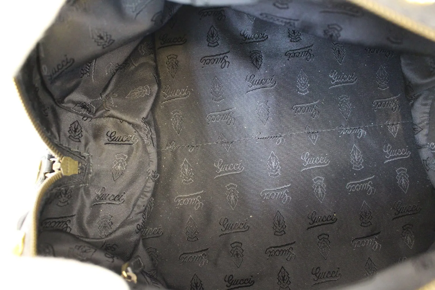GUCCI Guccissima Black Medium Babouska Dome Shoulder Handbag