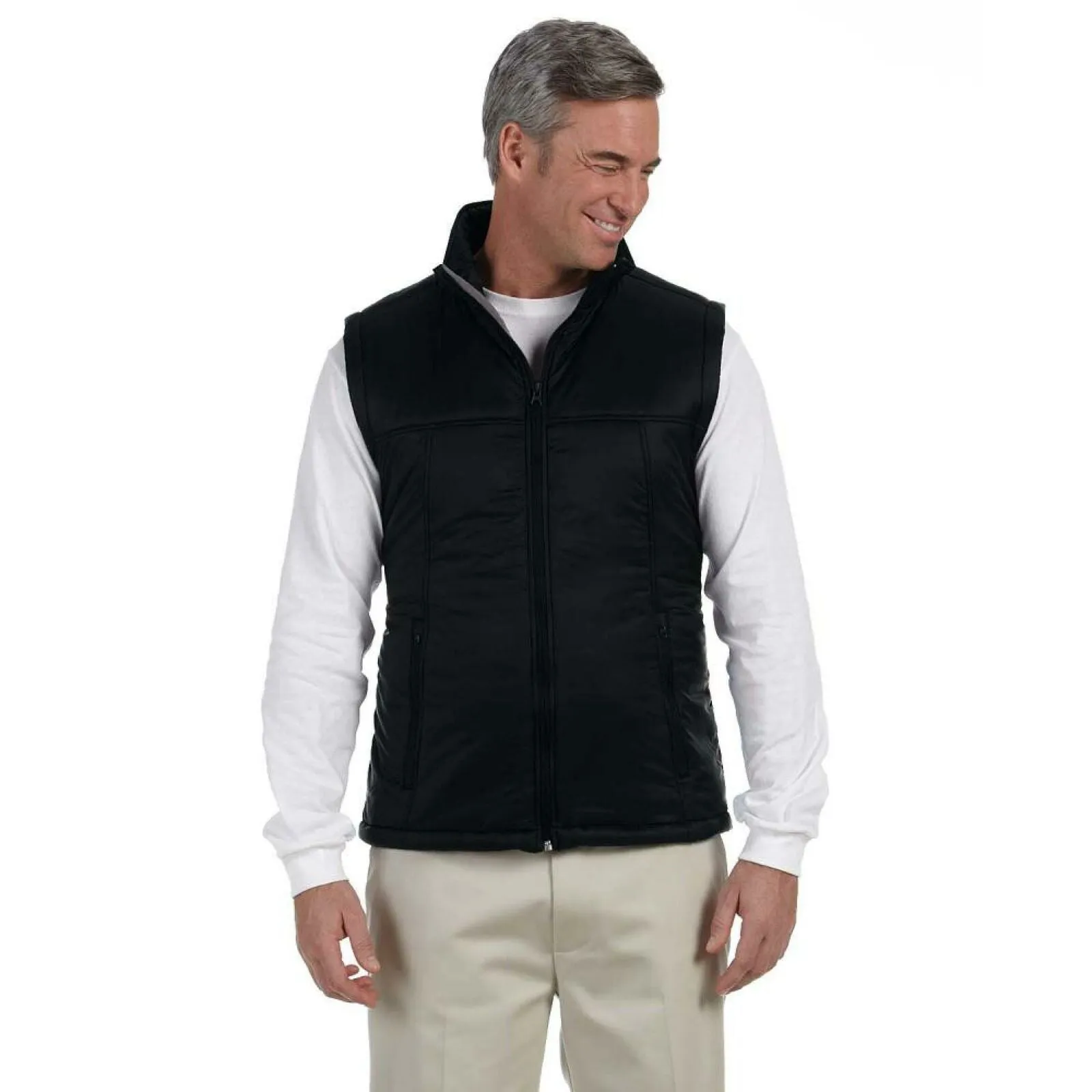 Harriton Men's Essential Polyfill Puffer Vest