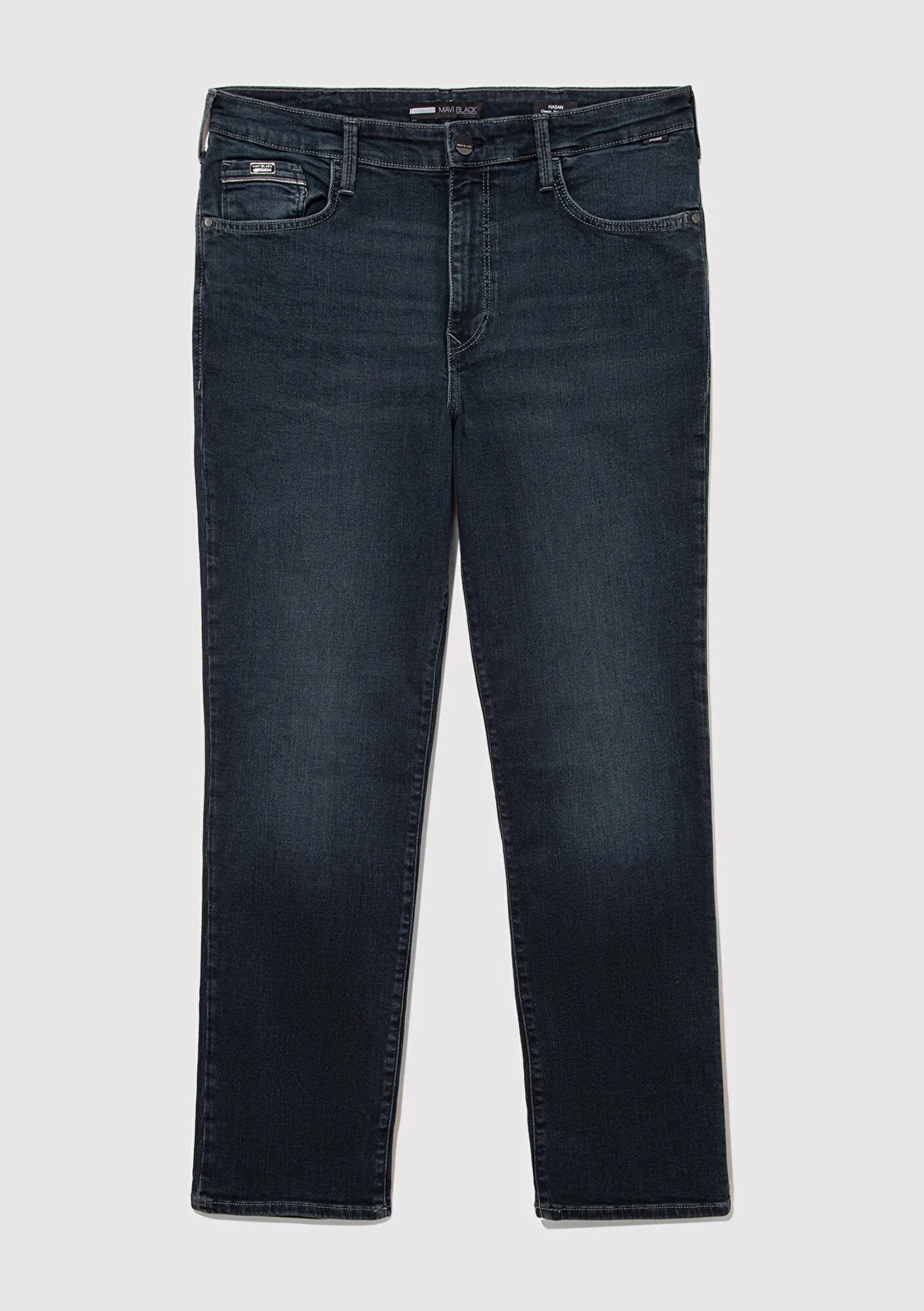 Hasan Dark Foggy Mavi Jet Black Jean Pants