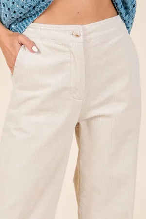 Hazel Blues® |  Mittoshop Corduroy Back Elastic Waist Pants