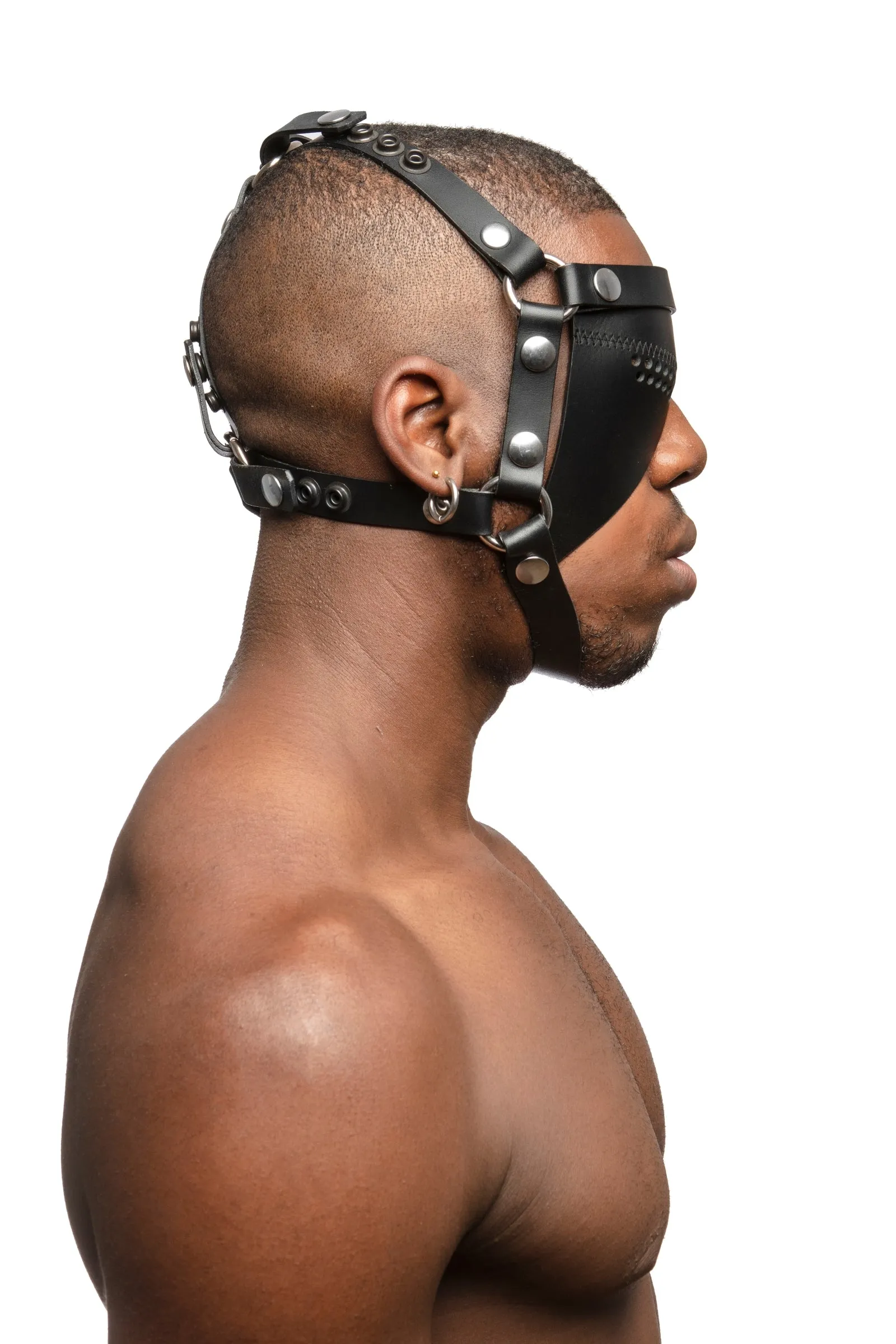 HEAD HARNESS EYE PATCH - Stainless Steel