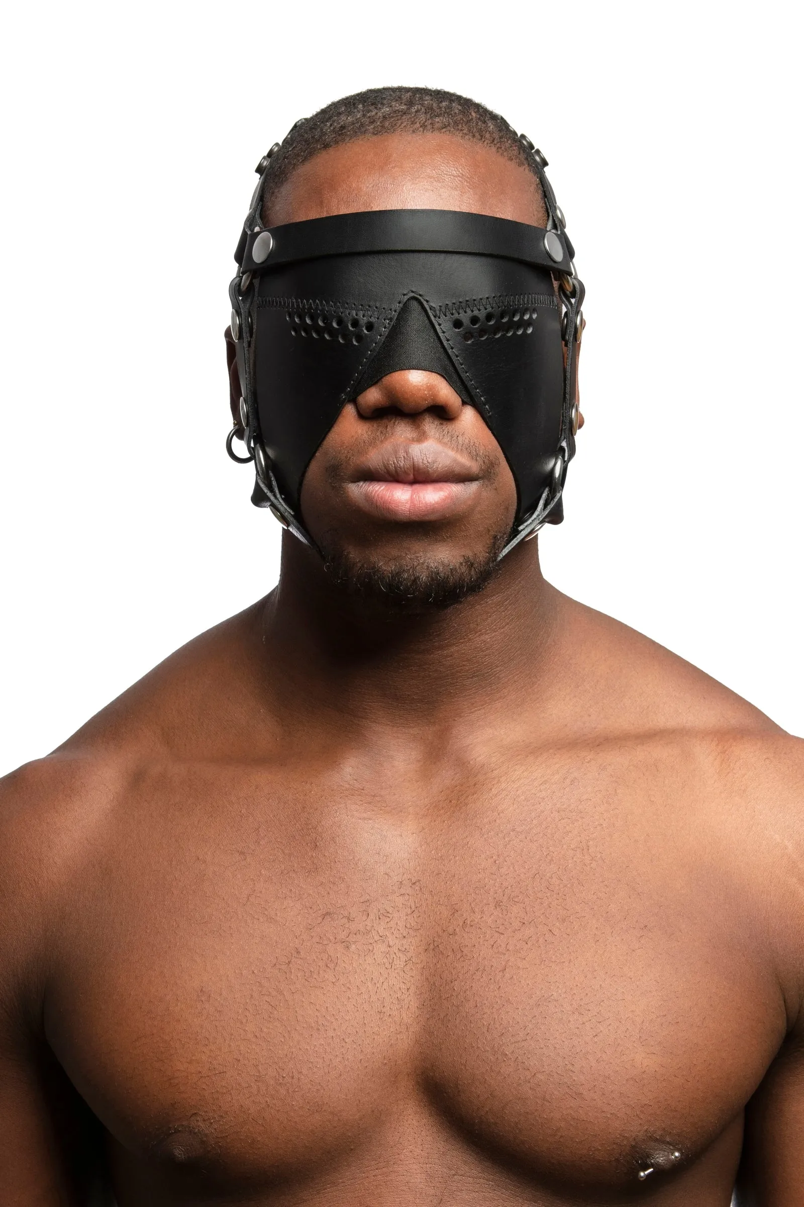 HEAD HARNESS PARTIAL BLINDER - Stainless Steel