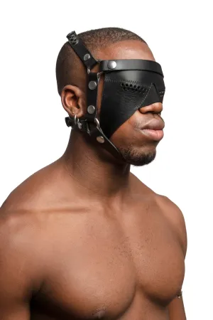 HEAD HARNESS PARTIAL BLINDER - Stainless Steel