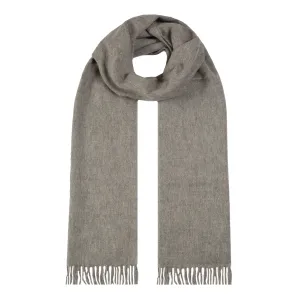 Heritage Large Plain Cashmere Scarf with Tassels and Gift Box
