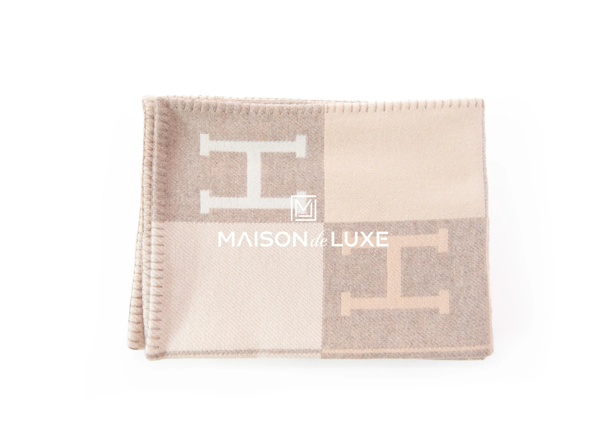 Hermes Camomille Beige Cashmere Avalon III Blanket