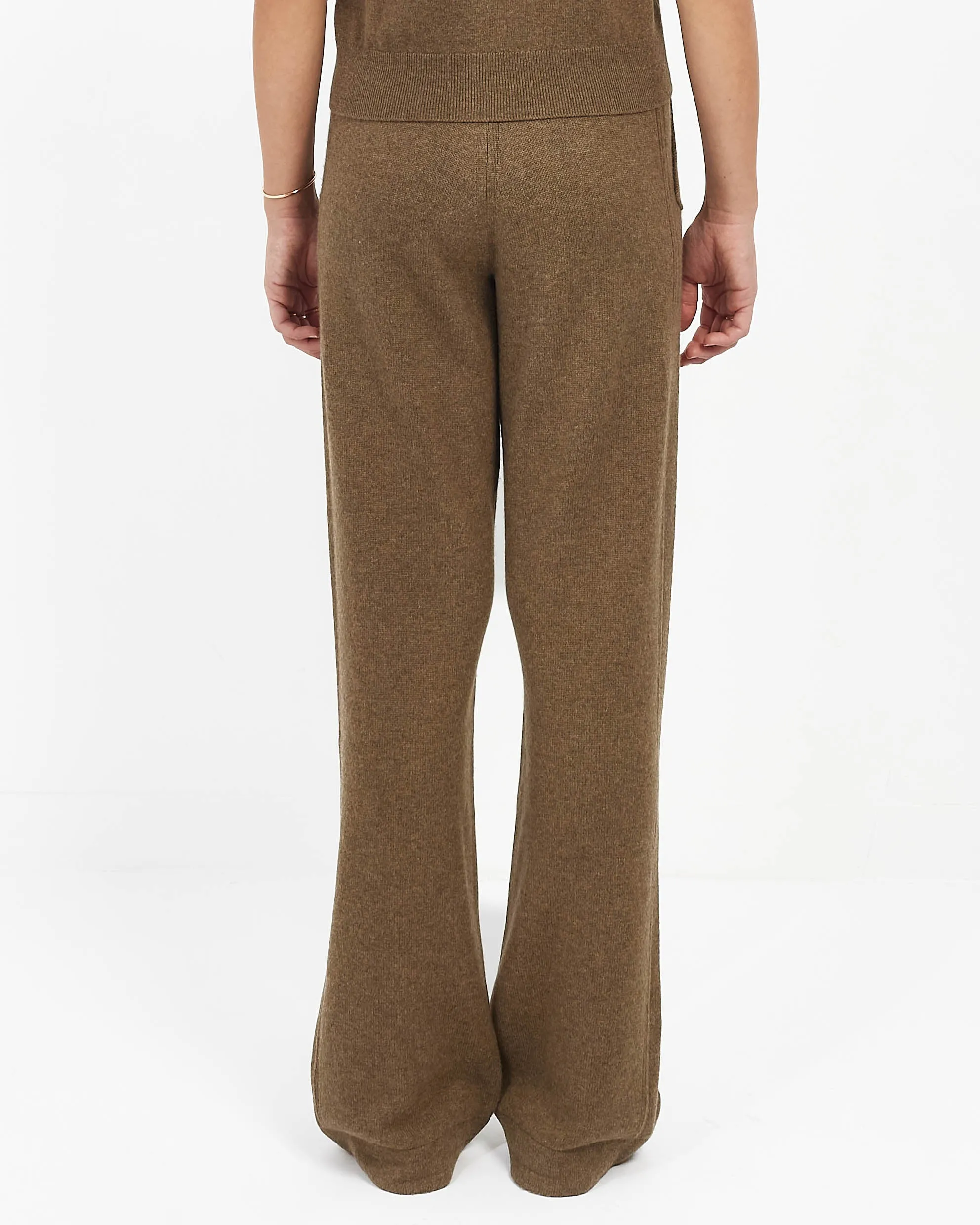 Hermes Vert Toundra Cashmere Knit Pants - 36