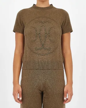 Hermes Vert Toundra Motif H Cashmere Sweater - 38