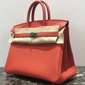 Hermès Birkin 25 Capucine Togo Palladium Hardware PHW