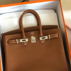 Hermès Birkin 25 Gold Togo Palladium Hardware PHW
