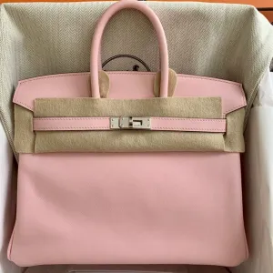 Hermès Birkin 25 Rose Sakura Swift Palladium Hardware PHW