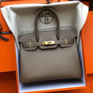 Hermès Birkin 30 Etoupe Epsom Gold Hardware GHW