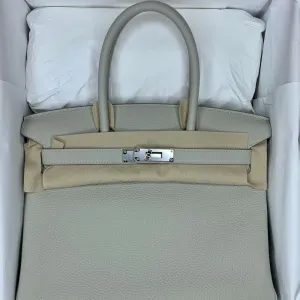 Hermès Birkin 30 Gris Perle Togo Palladium Hardware PHW