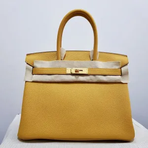 Hermès Birkin 30 Jaune Ambre Togo Gold Hardware GHW