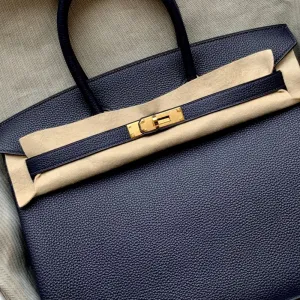 Hermès Birkin 35 Bleu Nuit Togo Gold Hardware GHW