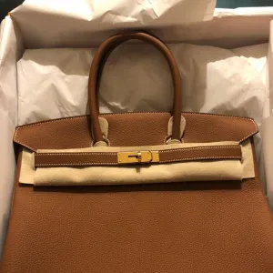 Hermès Birkin 35 Gold Togo Gold Hardware GHW