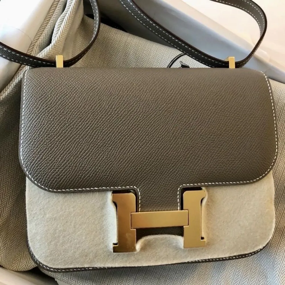 Hermès Constance 18 Etoupe Epsom Gold Hardware GHW