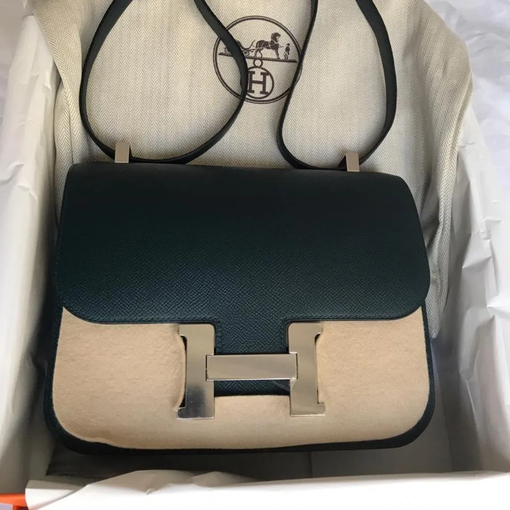 Hermès Constance 24 Vert Cyprès Epsom Palladium Hardware PHW