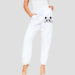 High-Waist Relaxed Fit Jogger Pants
