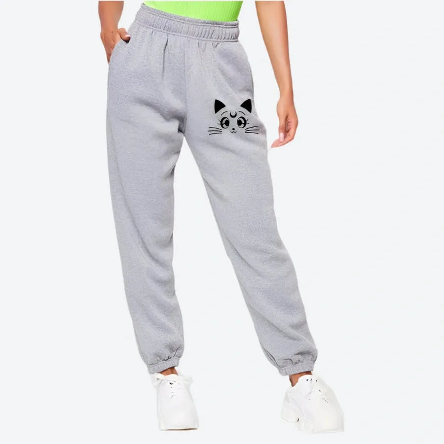 High-Waist Relaxed Fit Jogger Pants