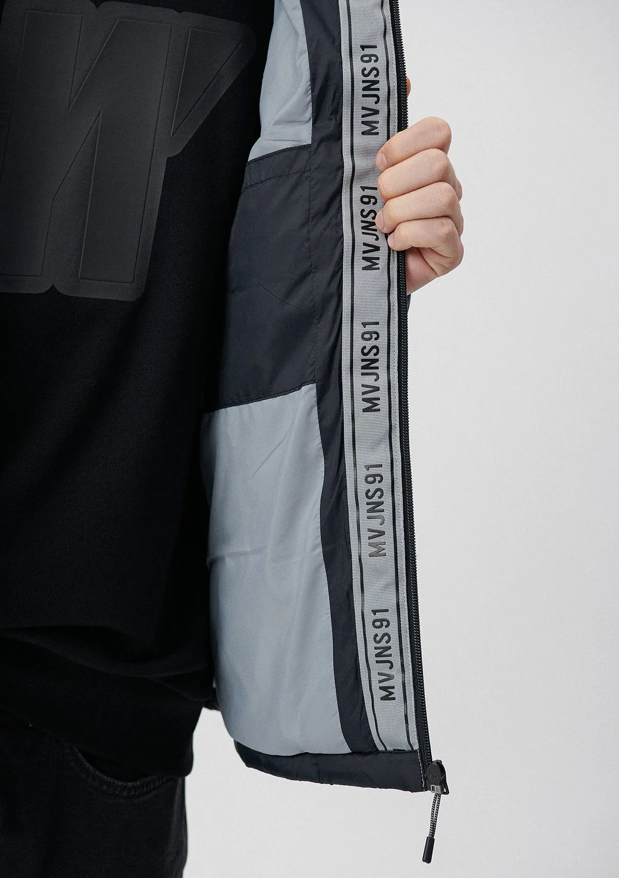 Hooded Black Puffer Jacket