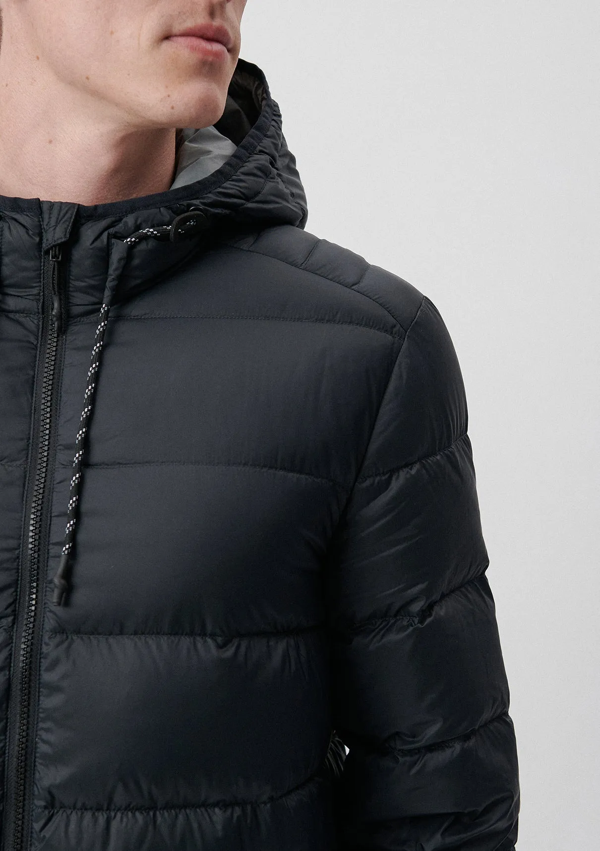 Hooded Black Puffer Jacket